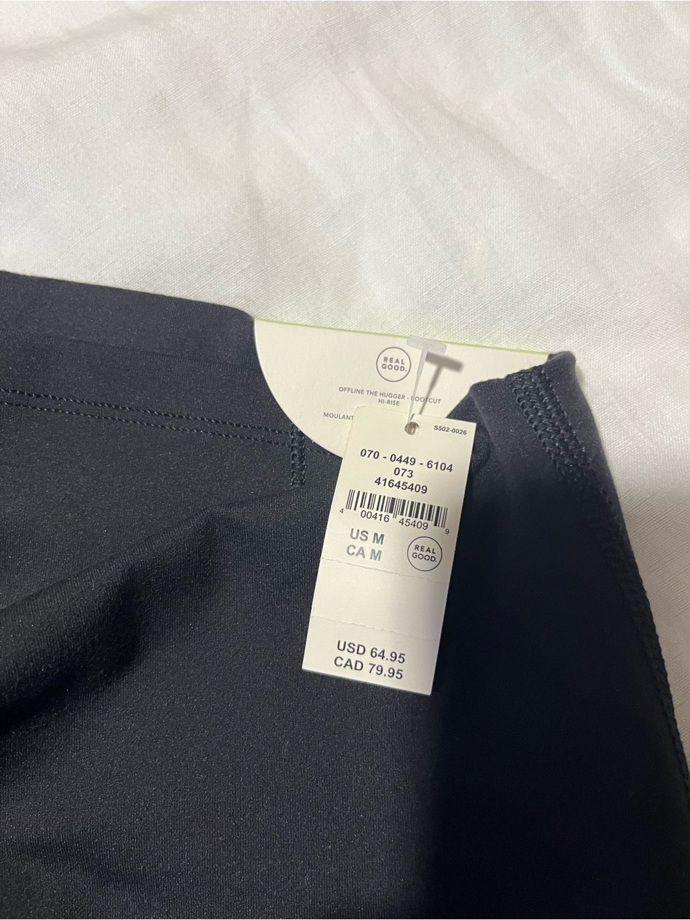 Offline by Aerie The Hugger Bootcut High Rise Legging - Black - Picture 5 of 7